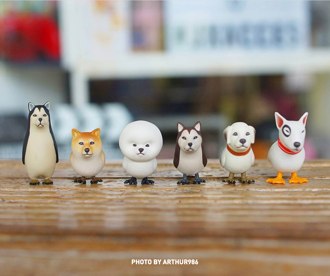 现货正版狗鸟扭蛋狗狗变小小鸟柴犬牛头梗比潮玩盲盒