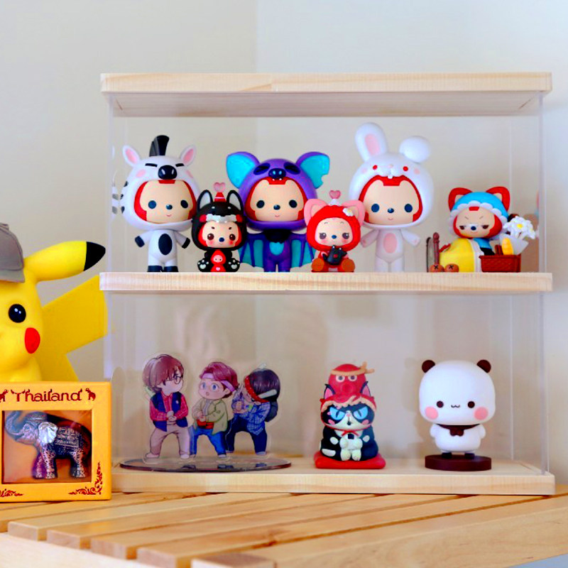 优合亚克力手办展示透明高达乐高兵人防尘卡通商用展示柜