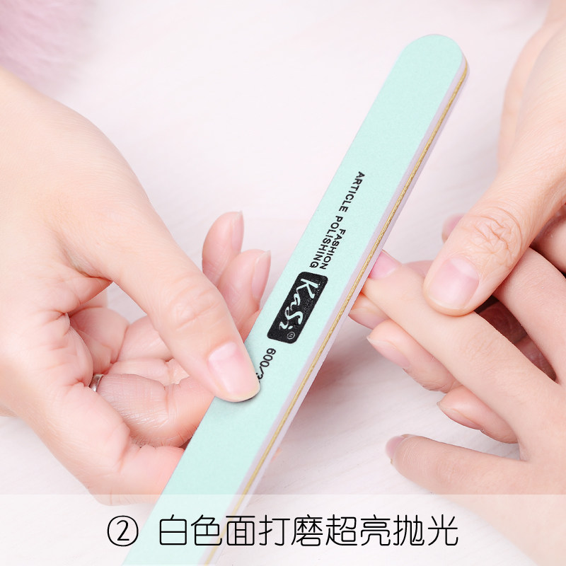 kasi美甲双面抛光条磨砂打磨搓条打蜡条指甲护理工具 细砂海绵挫