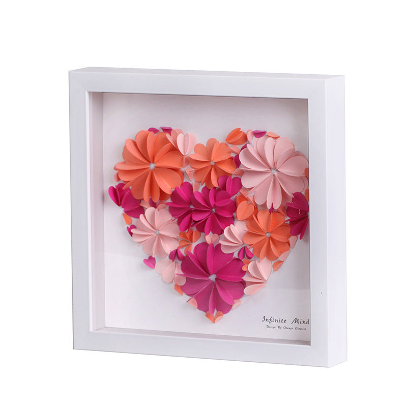 橙创纸艺diy相框心形创意休闲成人儿童手工其他手工制作