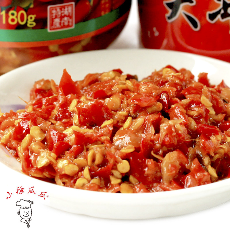 郴州特产临武县小徐瓜瓜大冲辣椒酱180g瓶装辣椒辣椒酱