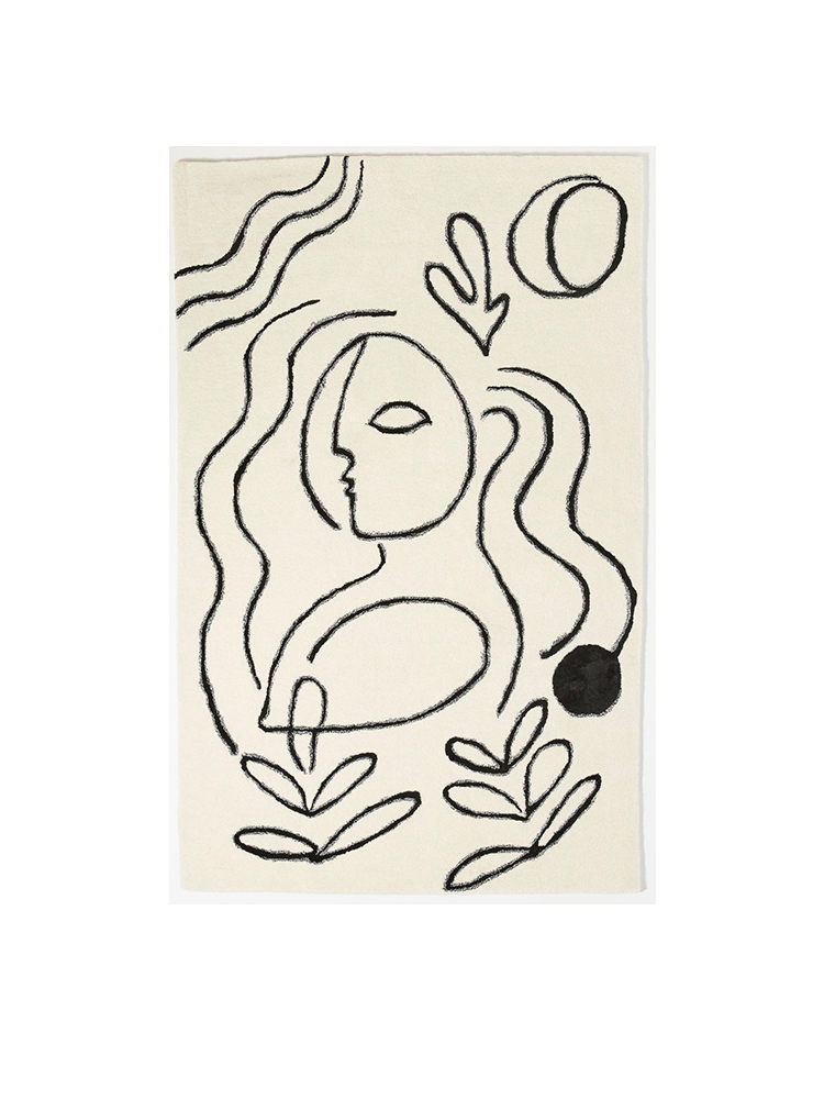 限时6折弗利艺术沙发地垫picasso毕加索加厚极简地毯