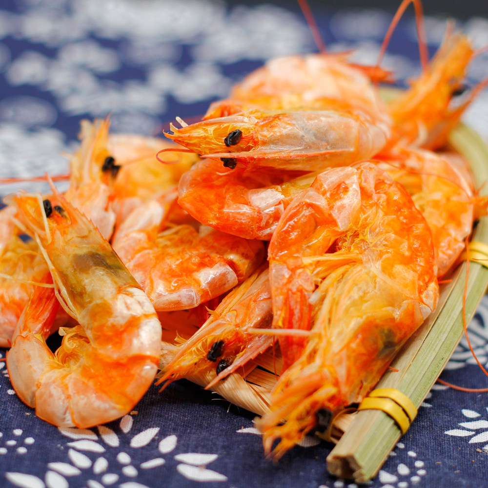 宁波石浦特产海鲜大虾干烤虾干即食干货海味淡干孕妇零食150g