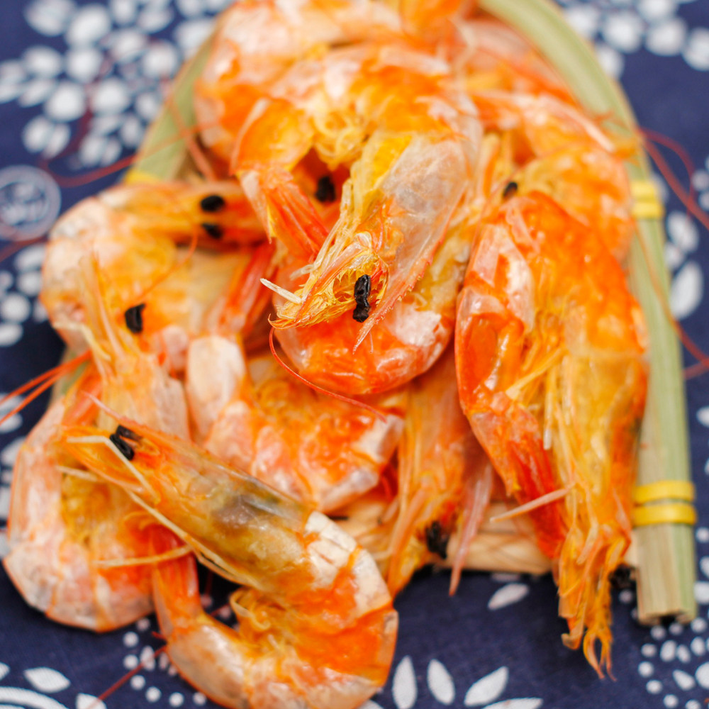 宁波石浦特产海鲜大虾干烤虾干即食干货海味淡虾类制品