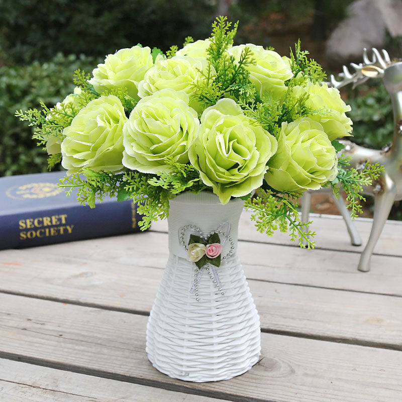 假花摆件客厅卧室内摆设塑料仿真干花束装饰品小盆栽家居茶几花艺