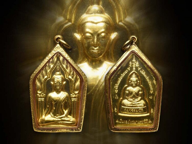 泰国佛牌真品龙婆判2548年百日坤平纯金材质制作泰国特色