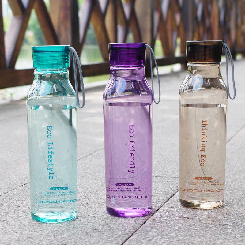 乐扣水壶随手礼品定制550ml水杯夏水壶便携塑料随手杯