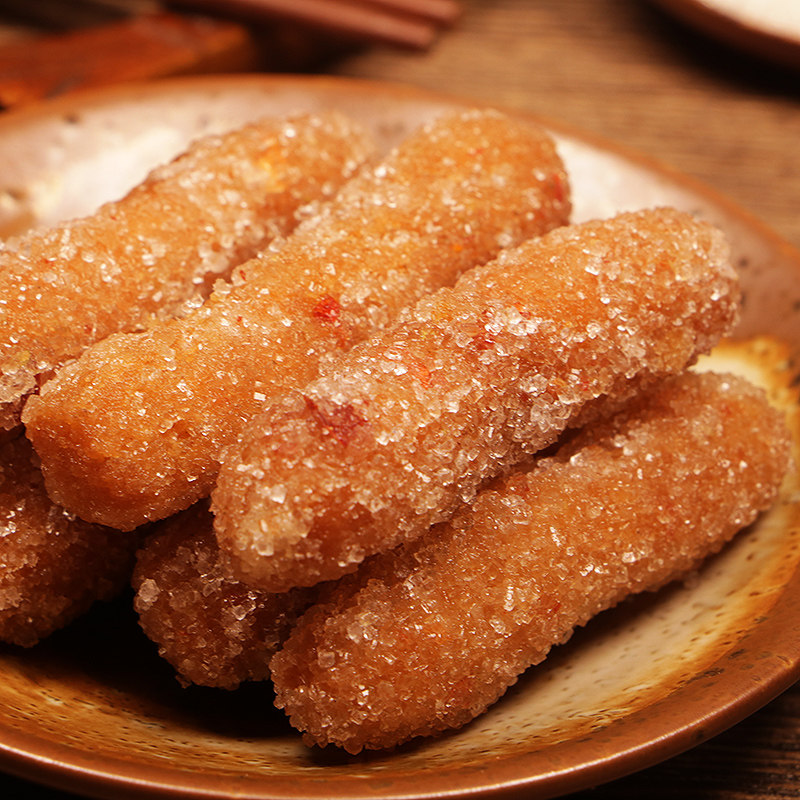 四川自贡特产儿时怀旧麻辣蛋条酥蛋条江米传统传统中式糕点