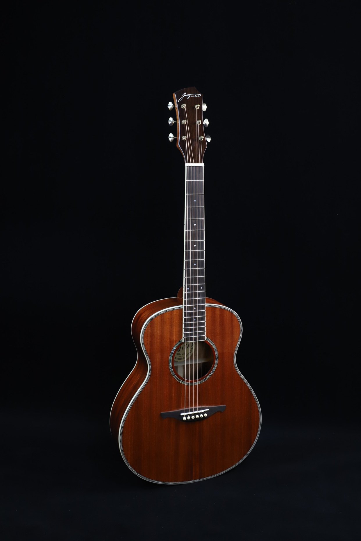 吉他36寸mini民谣旅行指弹独奏路演云杉桃花吉他民谣吉他