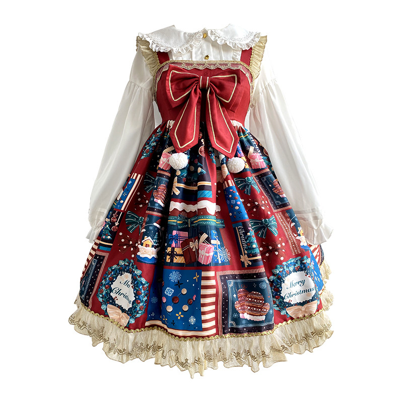 樱姬lolita原创正版金购拜圣诞新年lo连衣裙