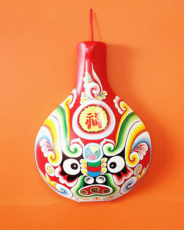 鼎麓陕西民间特色礼品手工彩绘马勺社火脸谱脸谱