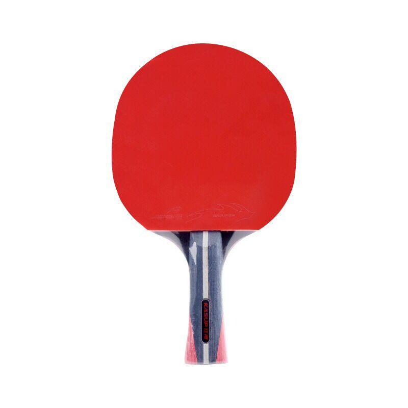 狂神五星乒乓球拍nl8152墨黑碳素双面反胶长柄横拍乒乓球成品拍