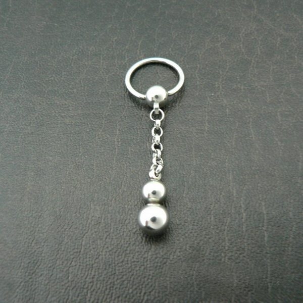 视觉饰品性感时尚钛钢阴环朋克新款葫芦中长其它首饰