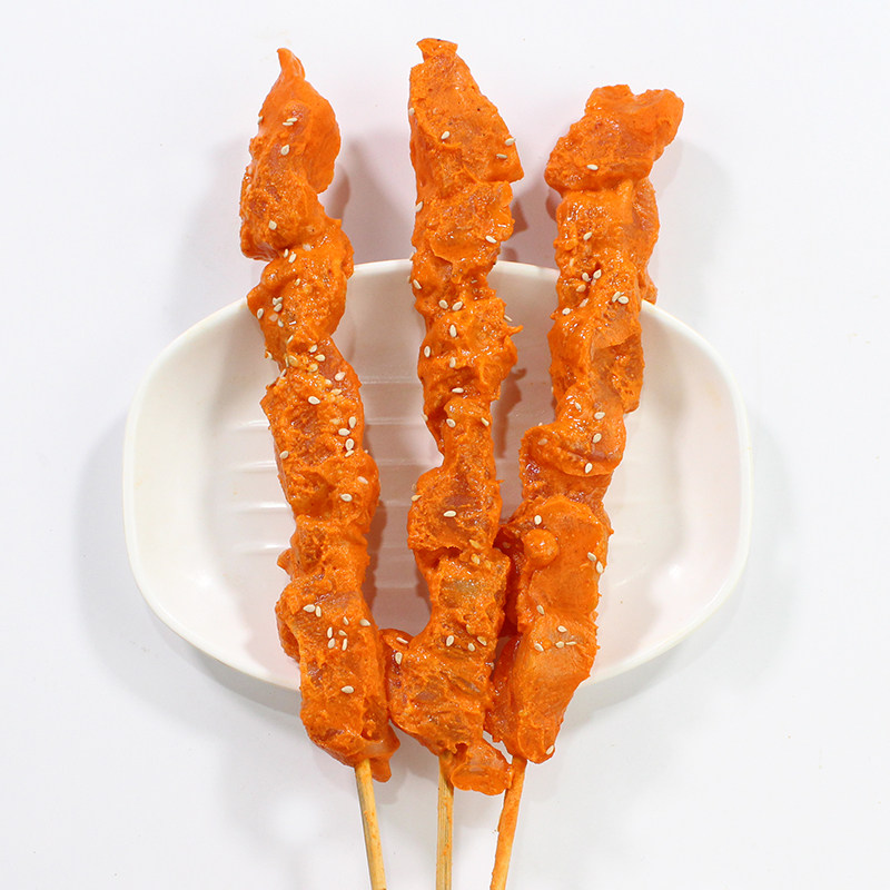 大肉烤肉油炸半成品炸鸡鸭肉串烧烧烤芝香肉串鸡肉丸