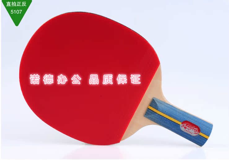 正品亚平乒乓球拍五星球拍乒乓球成品横拍直拍星送拍乒乓球拍