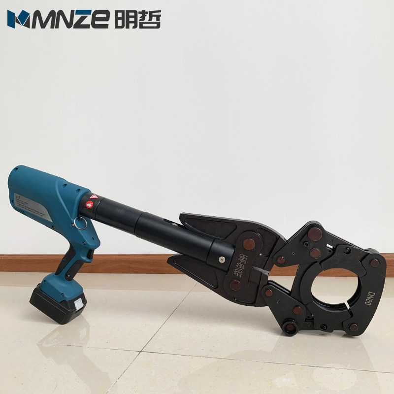 明哲充电式电动不锈钢管水管压管钳 电动卡压钳 dn15-50 65-100