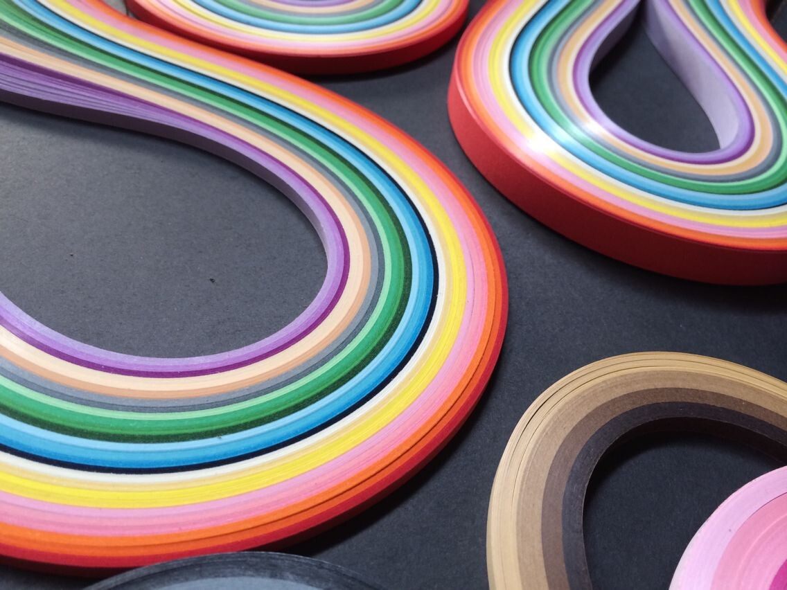 包邮26色彩色衍纸39cm折纸画稿纸卷彩纸儿童折纸