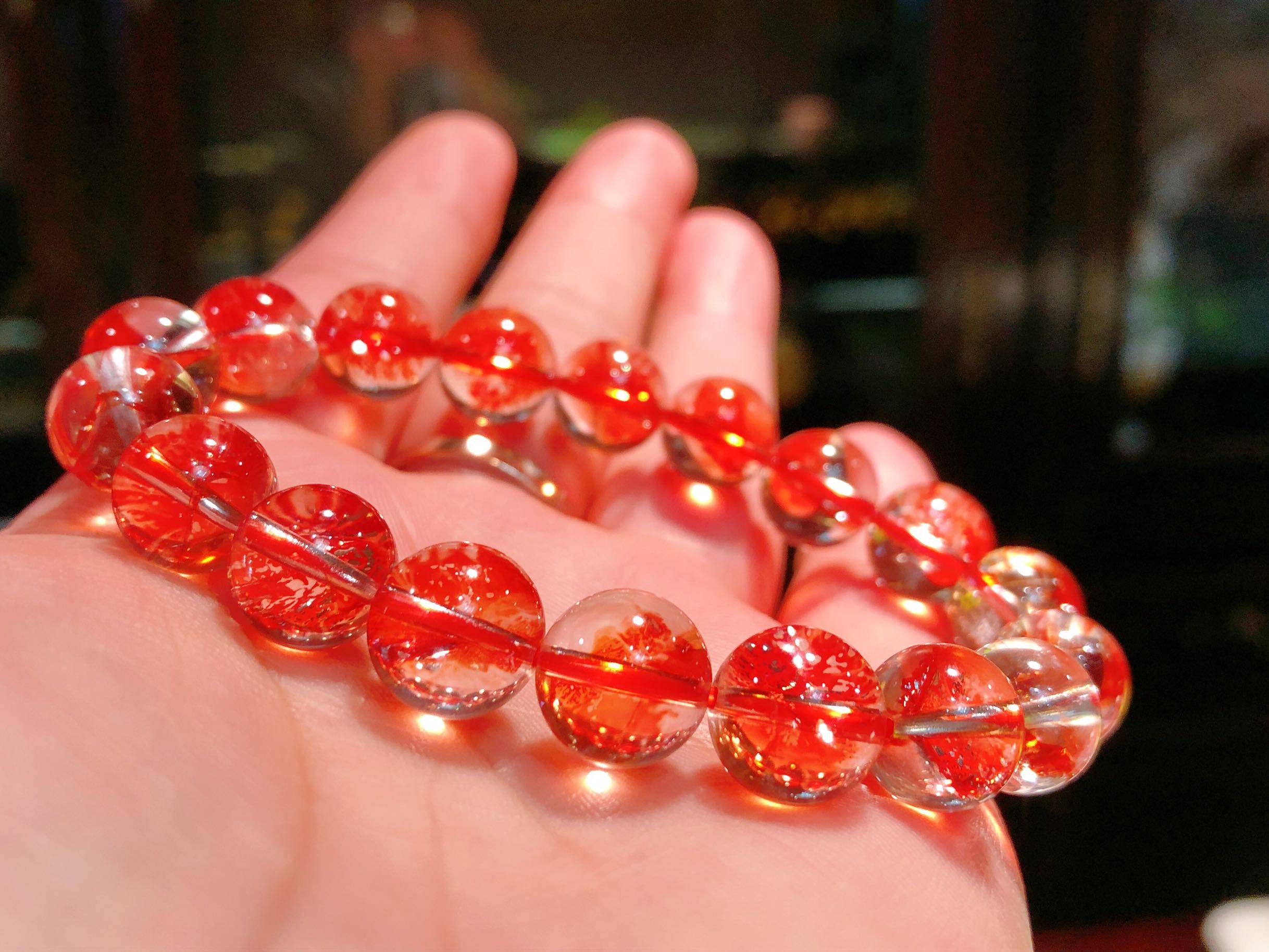 镇店之宝天然水晶7a坦桑尼亚老坑炫耀凤羽手链女手串手链