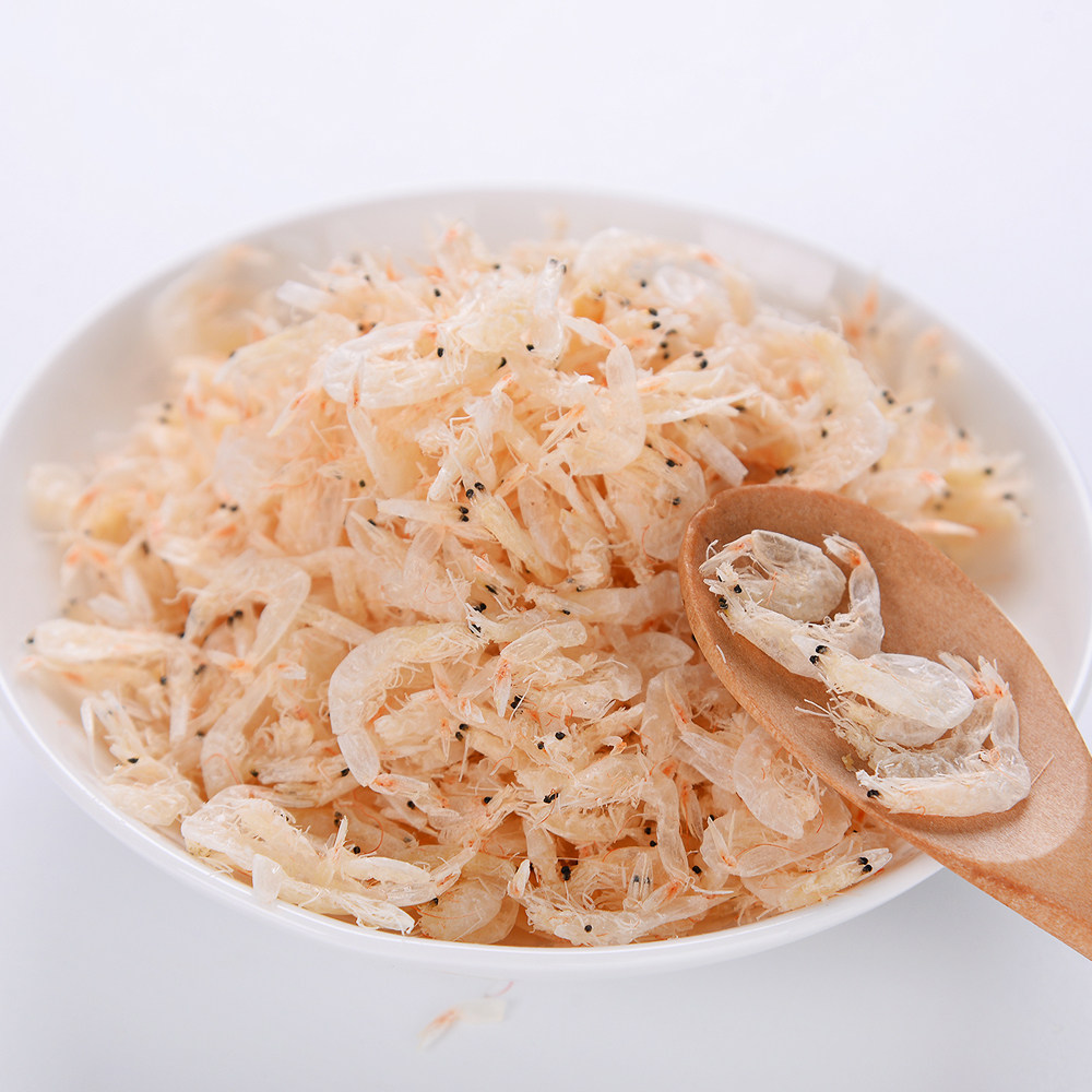 日照虾皮野生无盐淡干250g99包邮瓦西里虾皮