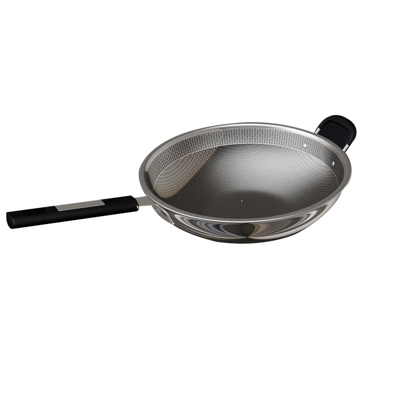 无烟厨福不粘锅炒锅家用不沾不锈钢炒菜菜锅富贵炒锅