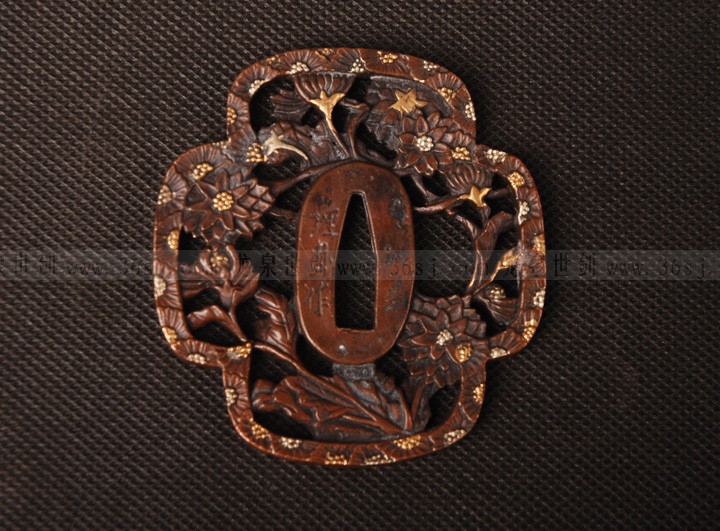 刀镡通用日本装具埋忠木瓜镶金镀银高档手工其他