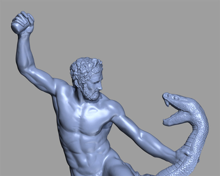 3d打印图纸模型赫拉克勒斯战斗stl摆件立体圆雕设计素材