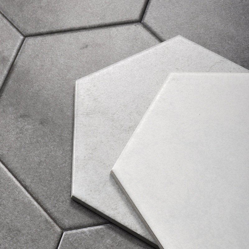 水泥瓷砖淘砖六边型白灰六角厨卫浴室仿古砖(包括文化石)