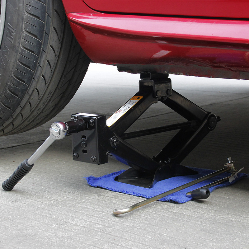 优惠券后65元,省力型轿车千斤顶 汽车手摇剪式通用车载千斤顶 加厚通
