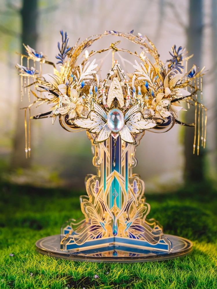 艺模精灵城堡王座皇冠马车3d金属拼装手工模型拼图