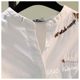 Embroidered cotton linen white shirt women's new fall 2020 Korean style literature and art single pocket long sleeve shirt casual top Embroidered cotton linen white shirt women's new fall 2020 Korean style literature and art single pocket long sleeve shirt casual top