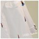 Embroidery cartoon cotton and linen white shirt female 2020 autumn new Han Fan literary loose casual shirt upper clothes tide Embroidery cartoon cotton and linen white shirt female 2020 autumn new Han Fan literary loose casual shirt upper clothes tide
