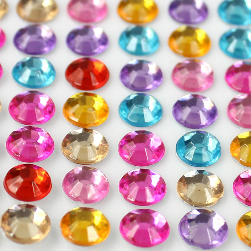 儿童钻石粘贴画贴纸装饰水晶亚克力汽车手机创意亲子玩具彩色钻贴