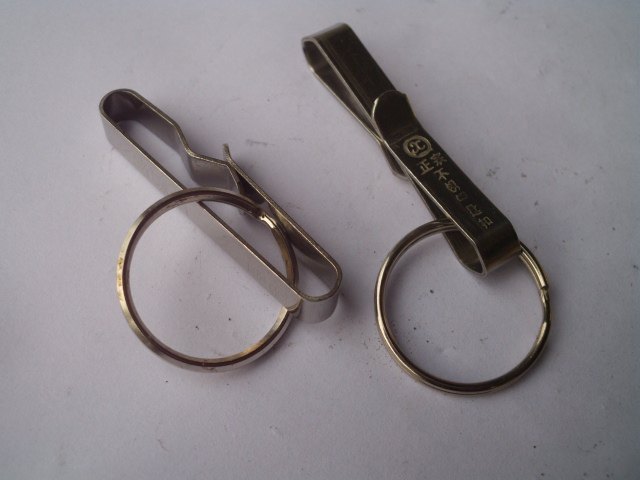 老款不锈钢钥匙扣字形老式钥匙简单空心25包邮钥匙扣