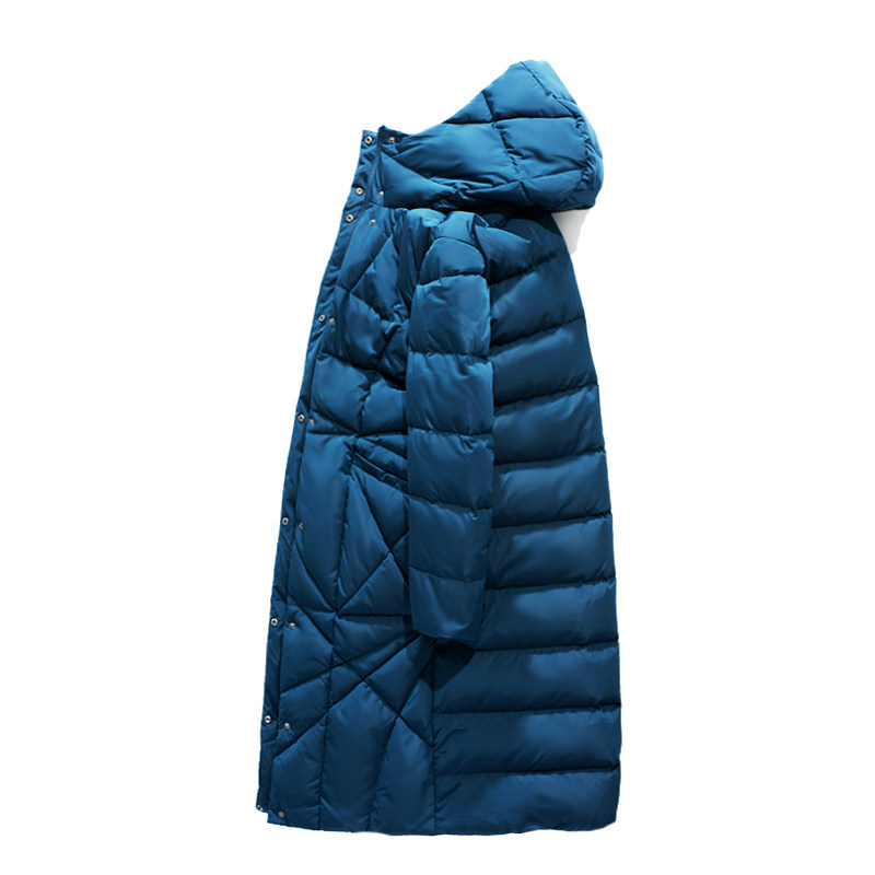 snowimage特大码6xl加厚羽绒服女长款过膝显瘦欧洲站冬款欧货2019