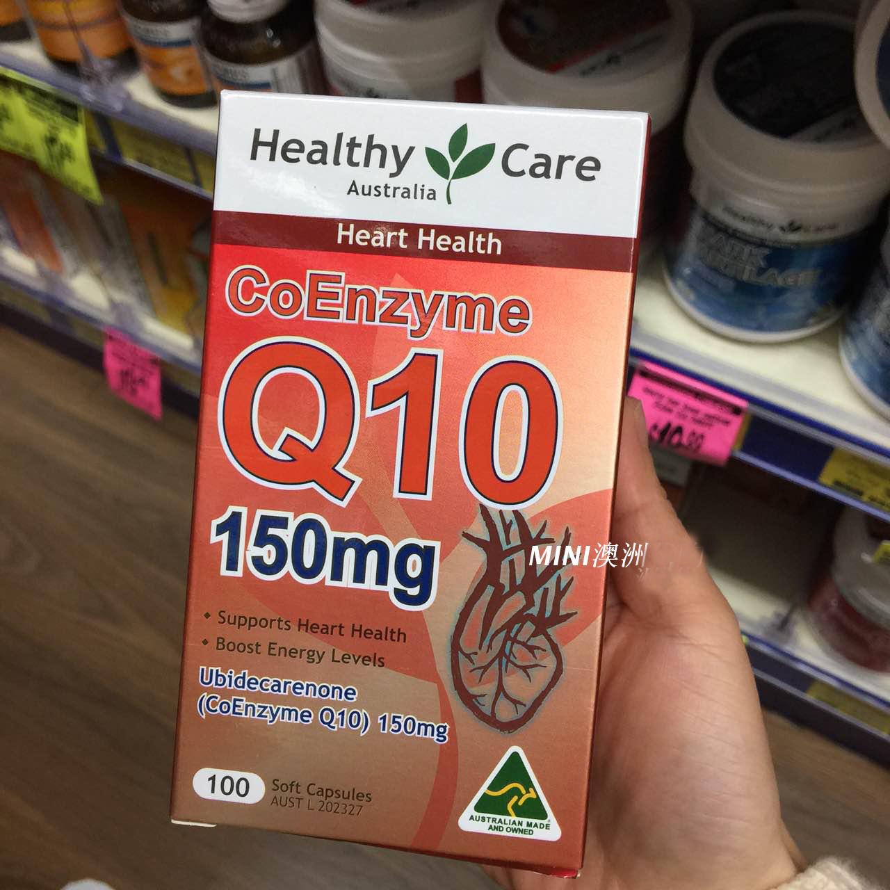 澳洲healthycarecoq10辅酶150mg100心脏保健辅酶q10