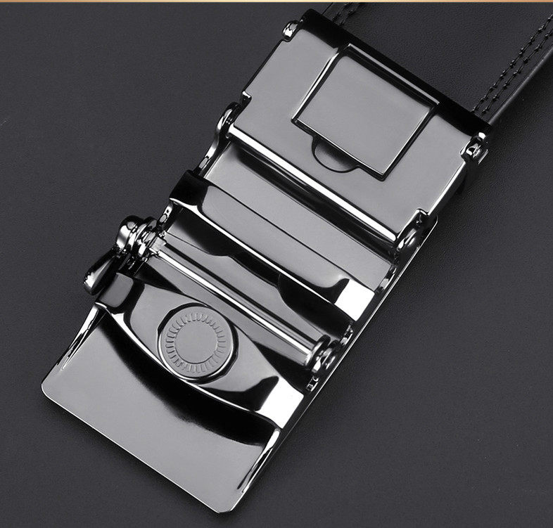 森达男腰带真皮裤带 自动扣男士真皮皮带 百搭