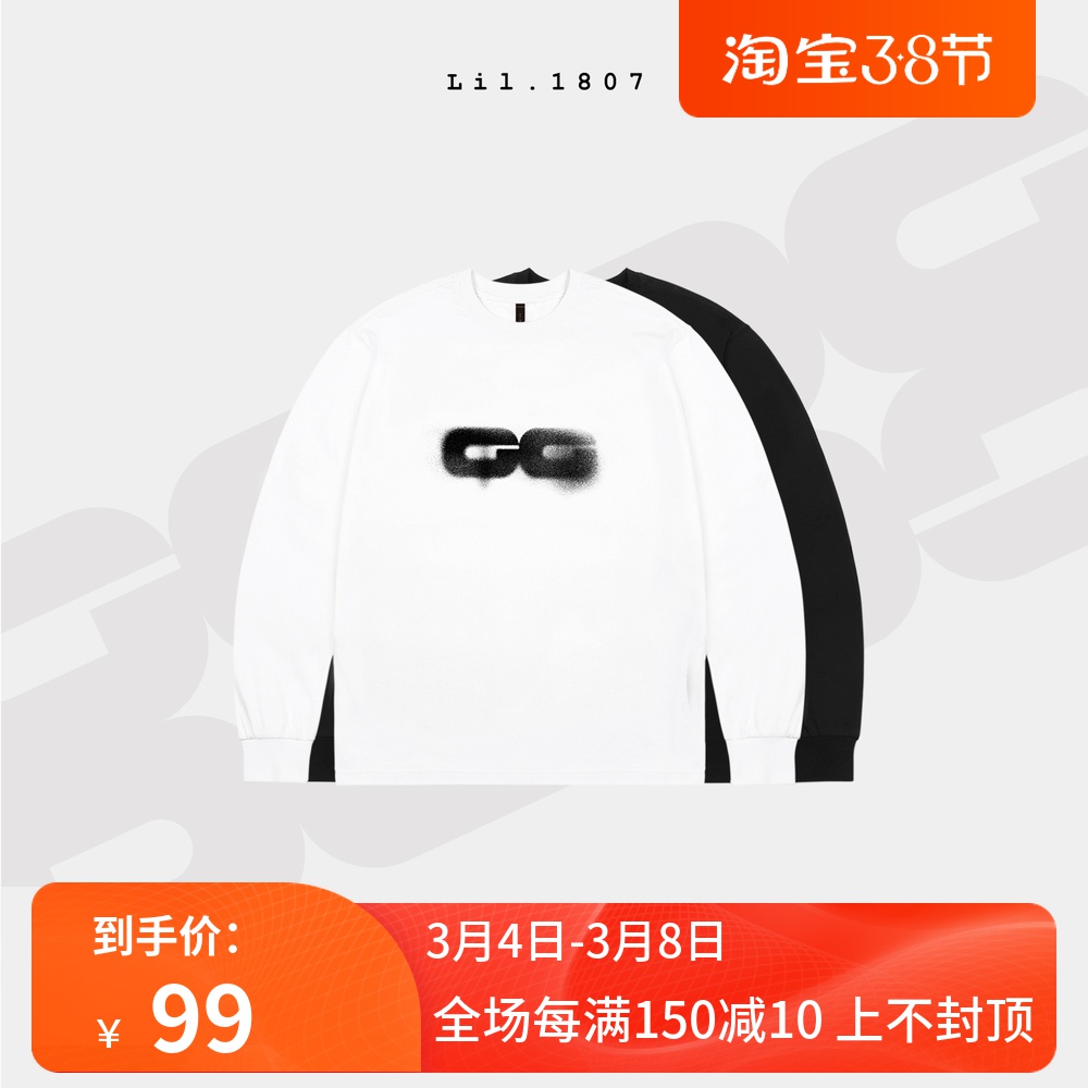 1807全新支线【Lil 1807 GangGang】新款纯棉长袖T恤男女基础打底