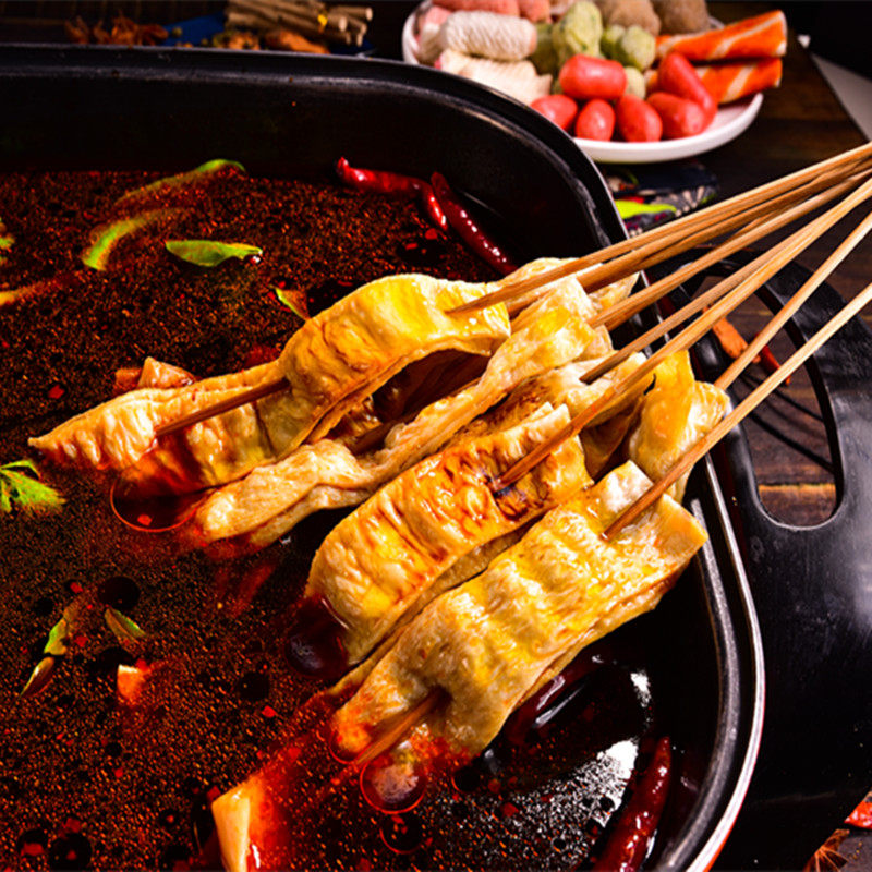 面筋台湾火锅麻辣烫食材干货关东煮底串串鱼骨面筋制品