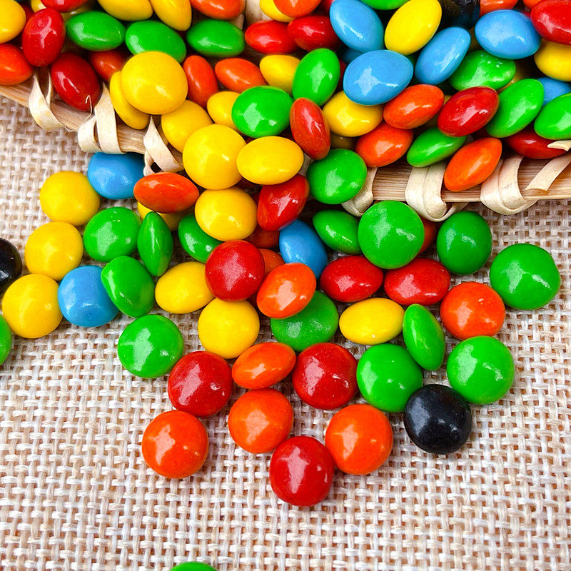 创意1994瓶装彩色巧克力糖果彩虹朱古力70g12瓶礼盒巧克力制品