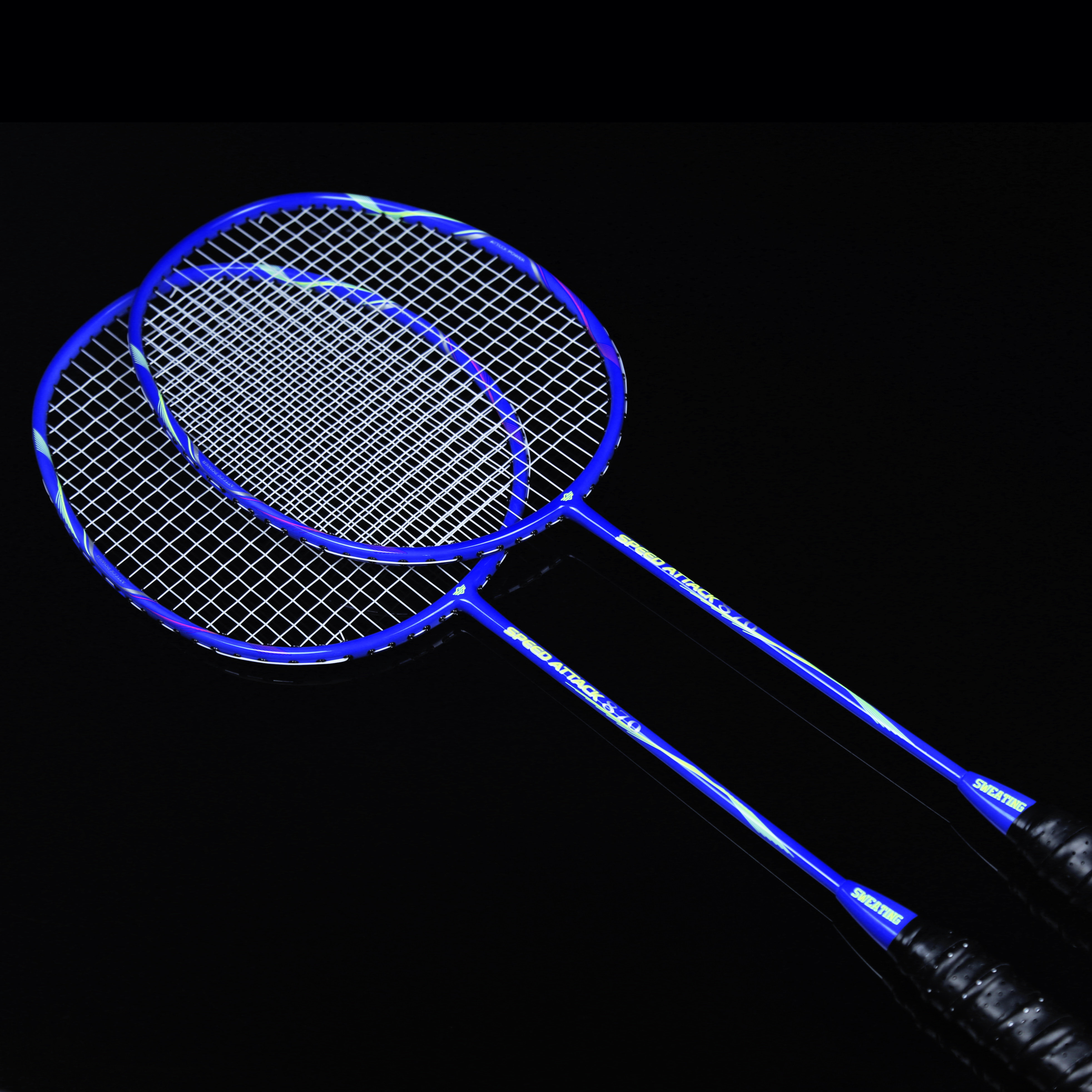 正品羽毛球拍双拍2只装全碳素碳纤维超轻训练羽拍羽毛球拍