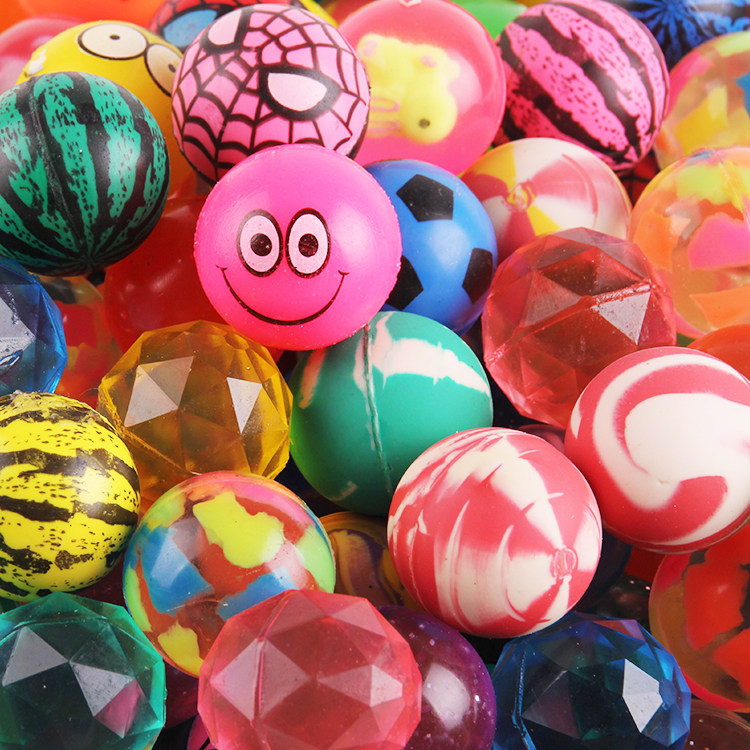 包邮32号弹力球一元扭蛋机弹力球跳跳球笑脸弹球儿童玩具弹力球
