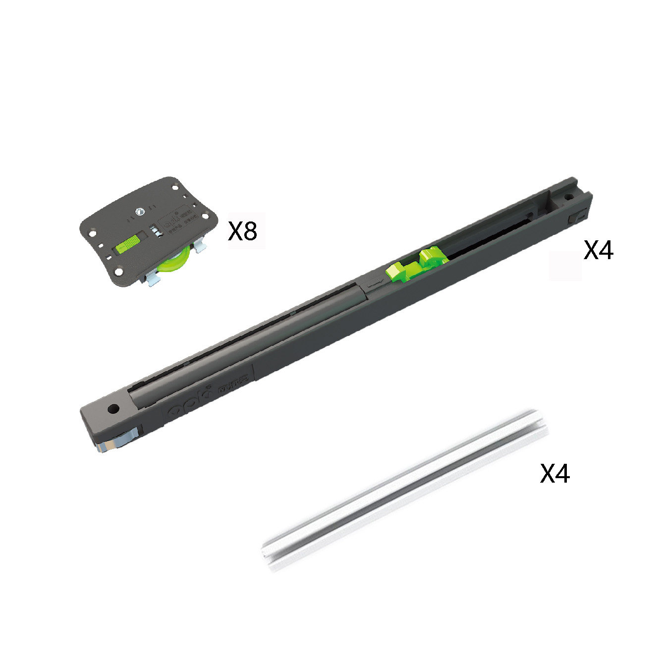 欧派克潜艇10号衣柜缓冲推拉门内嵌木门移门阻尼吊滑