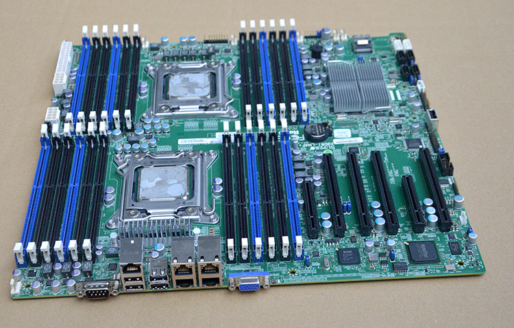 超微x9dri服务器主板24条内存网卡eeatxintels2600co4主板