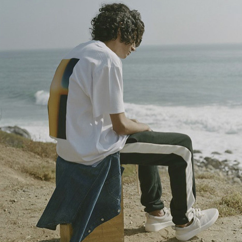 FOG FEAR OF GOD Essentials 复线加州限定相片宽松男女T恤 短袖