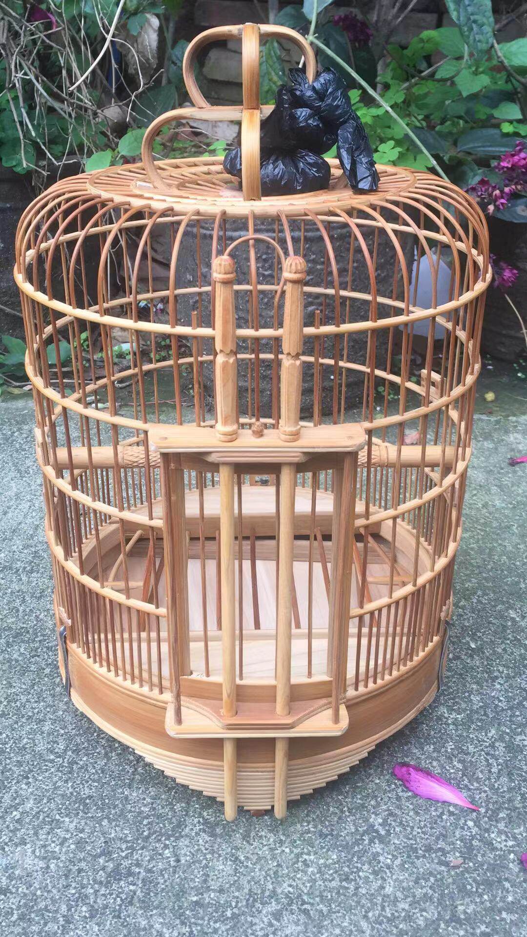 鸟笼竹笼笼子母鸟老竹八哥小鸟广笼画眉画眉鸟鸟笼