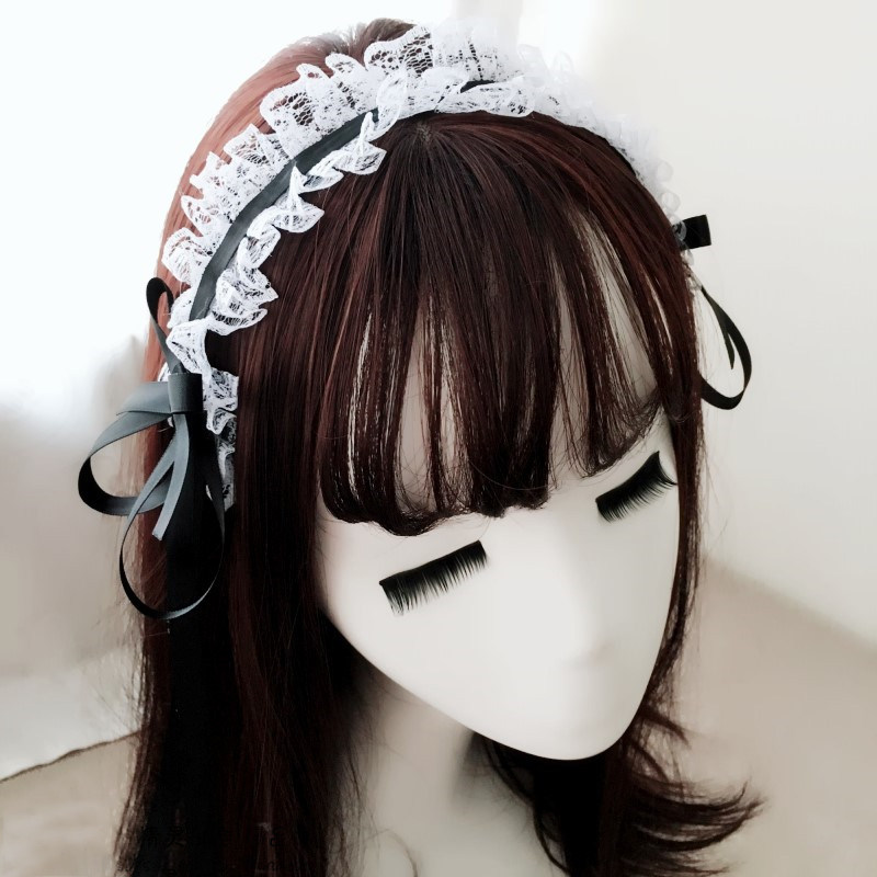 新品蕾丝头箍饰品cos女仆蝴蝶结发带发饰lolita发饰