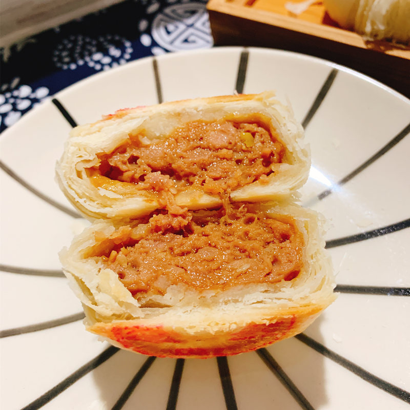 月饼林饼记鲜肉苏式酥中秋传统糕点老字号当天现烤月饼