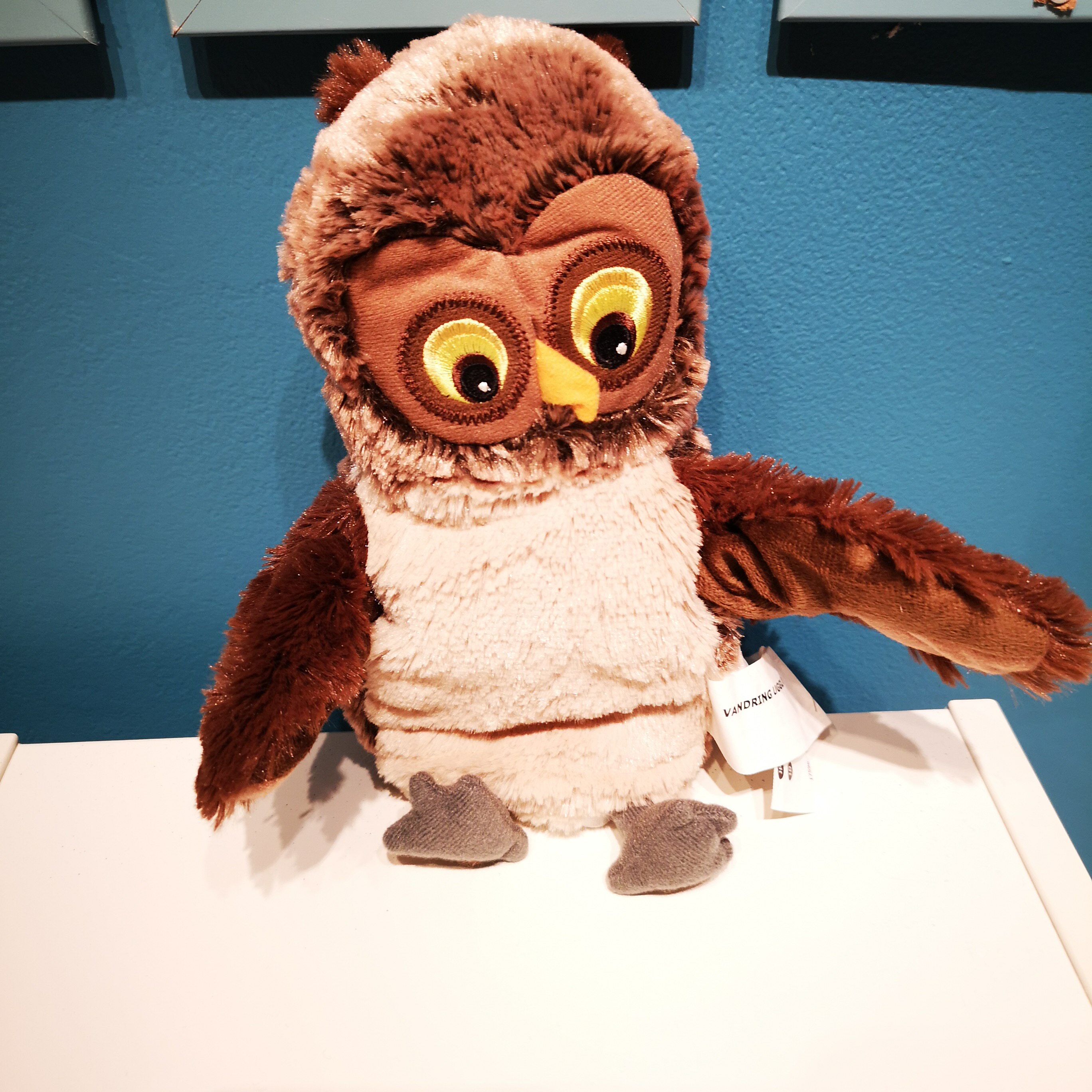 国内宜家代购瓦林尤格格拉木偶毛绒玩具猫头鹰手偶毛绒布艺类玩具