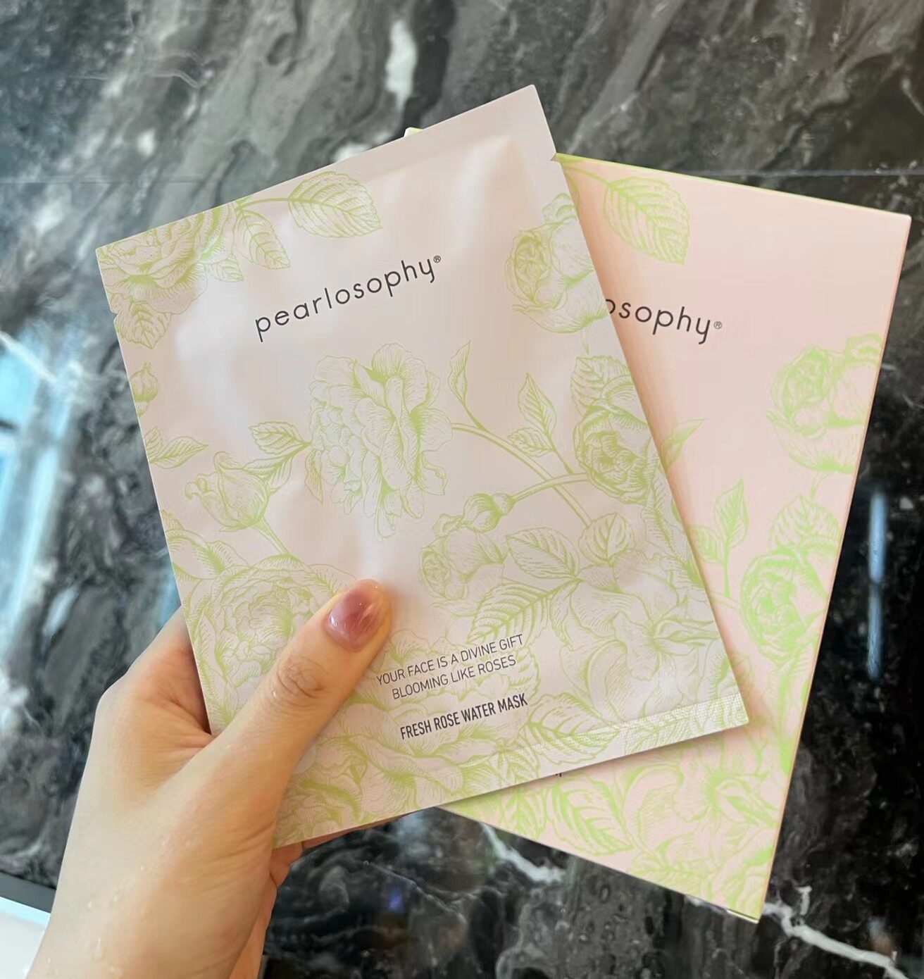 真珠美学鲜活玫瑰花水面面膜新品盒装10片珍珠美学贴片面膜