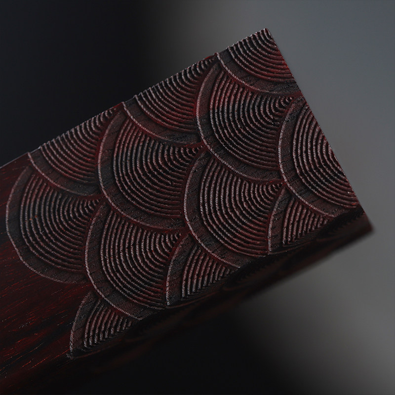 印章印度小叶叶紫檀木招财水纹木雕木质定做木雕